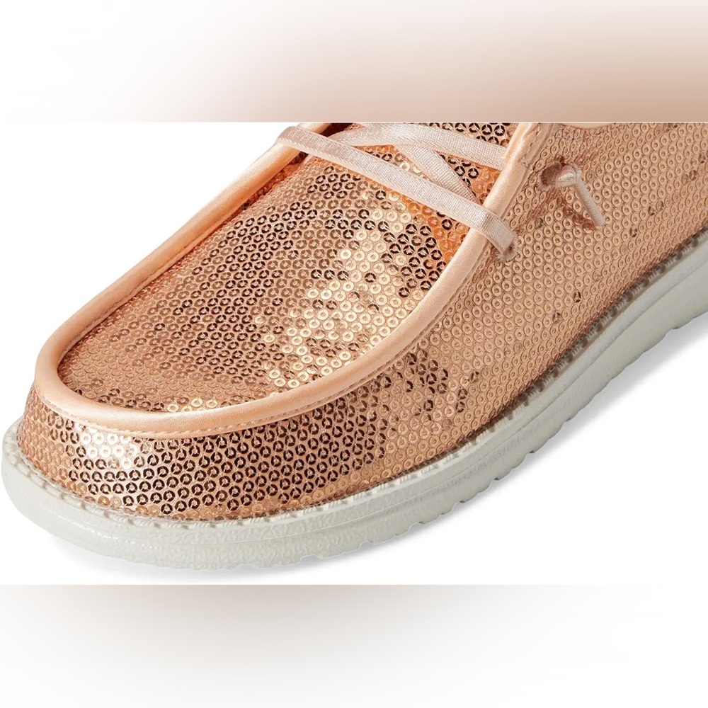 Sz. 10 Hey DUDE Wendy Disco Sequin shoes - Picture 8 of 9